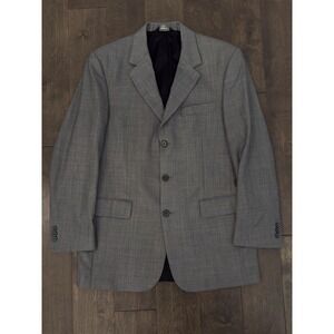 Jos A‎ Bank Executive Mens Size 39R Wool Cashmere Grey Sports Coat Blazer Jacket